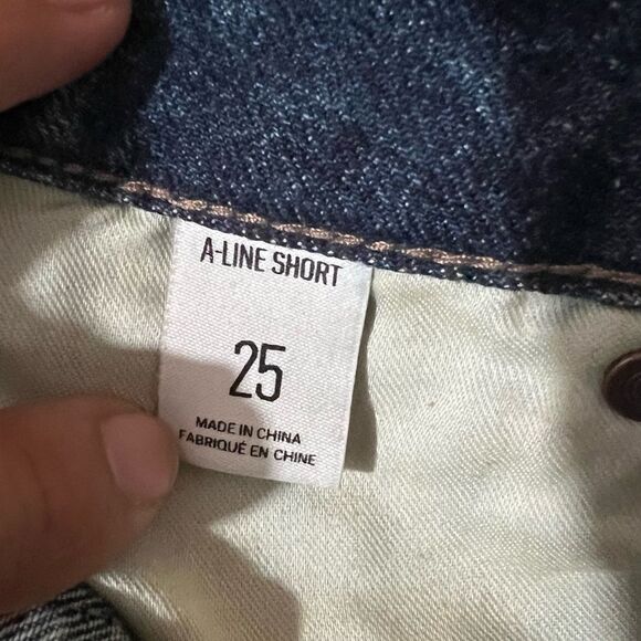 BDG Urban Outfitters A-Line Cutoff Raw Hem Women's Mid-Rise Jean Shorts Size 25 - Picture 9 of 13